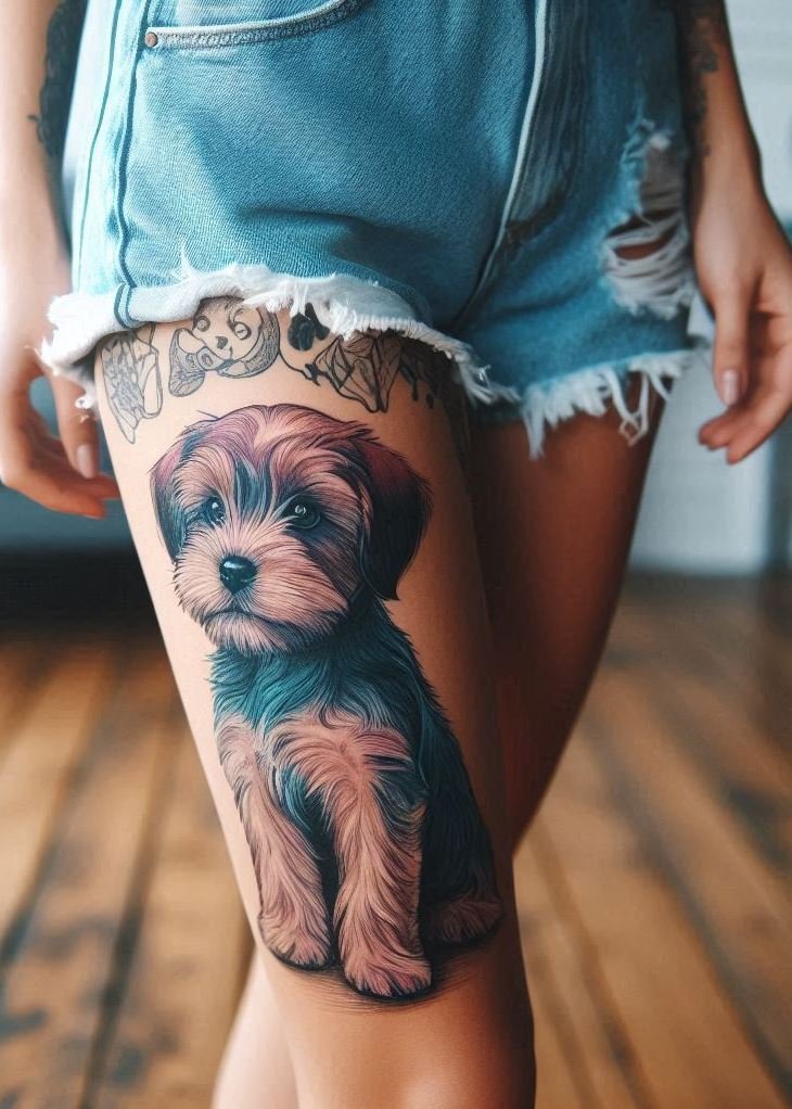 Furever Faithful: 70+ Dog Tattoos That Are Woof-Worthy! | Pocoko Channel your inner dog whisperer with these tattoos that scream puppy love.