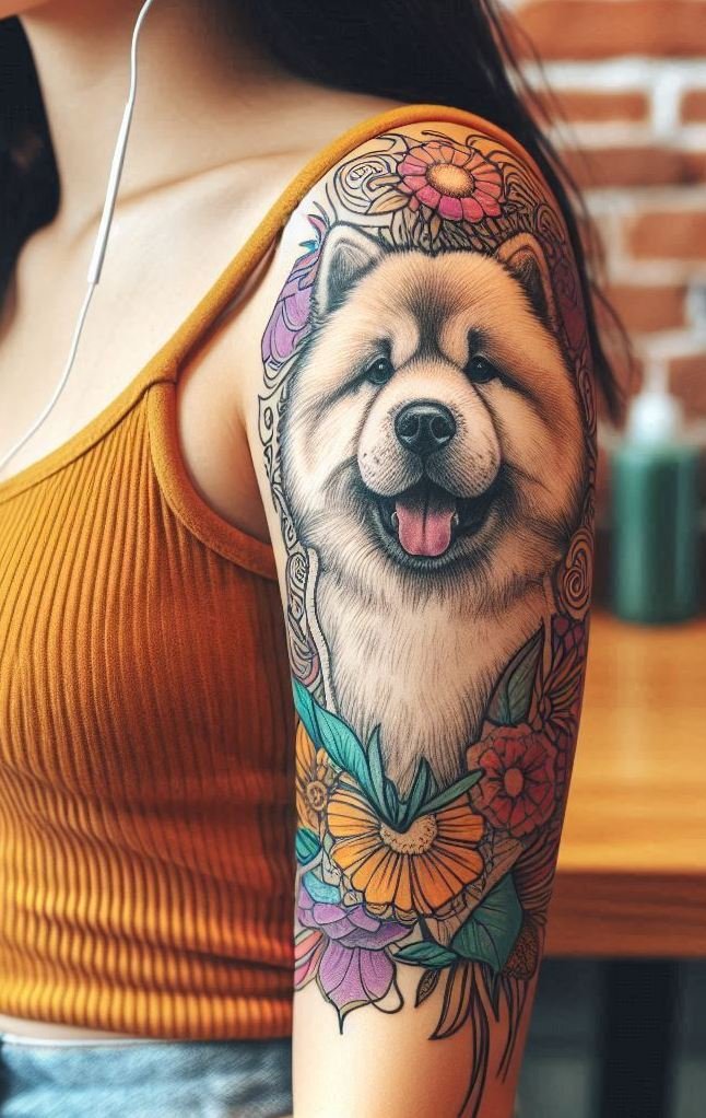 Furever Faithful: 70+ Dog Tattoos That Are Woof-Worthy! | Pocoko Tattoo trend alert: Dog tattoos for girls are taking over, and they’re cuter than ever!