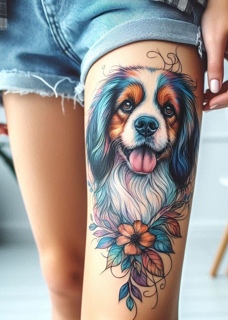 Furever Faithful: 70+ Dog Tattoos That Are Woof-Worthy! | Pocoko Searching for ink that's as loyal as your pup? These dog tattoos for girls are the perfect way to show your devotion.