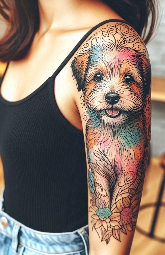 Furever Faithful: 70+ Dog Tattoos That Are Woof-Worthy! | Pocoko You’ve got a bond that’s unbreakable, so why not make it permanent? These dog tattoos for girls are the ultimate tribute to your canine companion, designed to be as loyal as your pup.