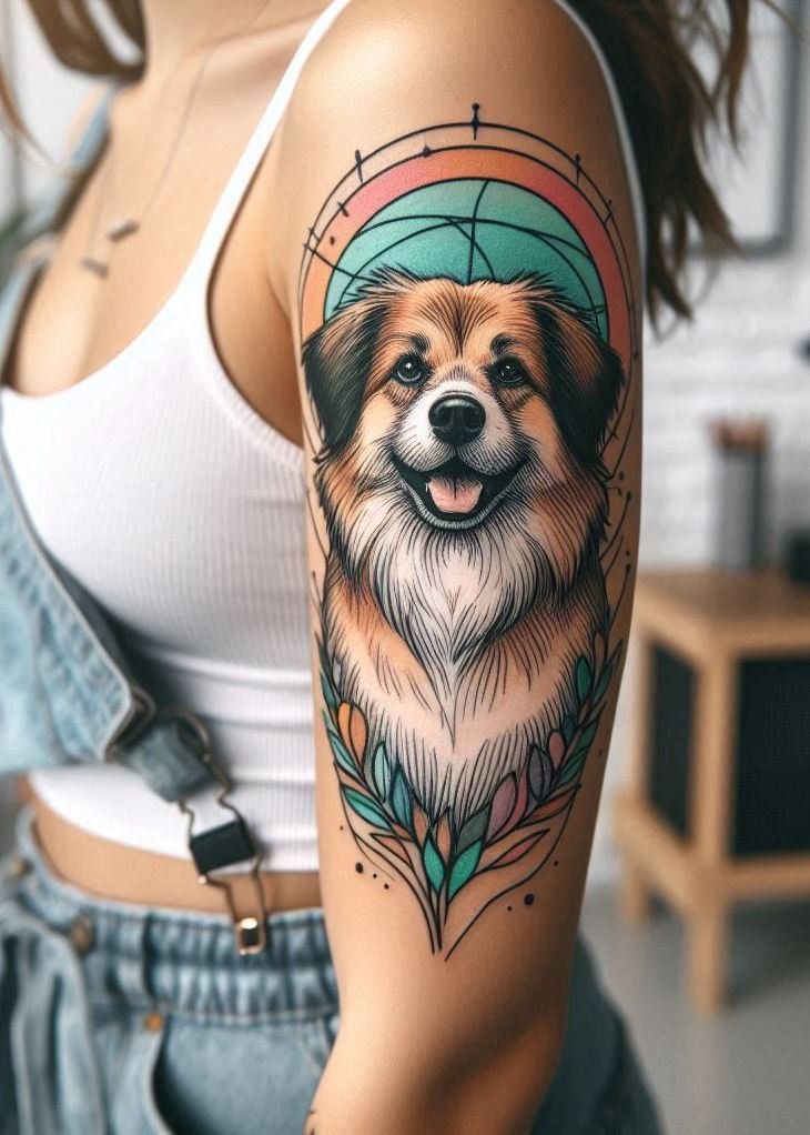 Furever Faithful: 70+ Dog Tattoos That Are Woof-Worthy! | Pocoko Dog Tattoos for Girls: Show off your puppy love with these adorable and inspiring tattoo ideas. They're sure to get tails wagging.