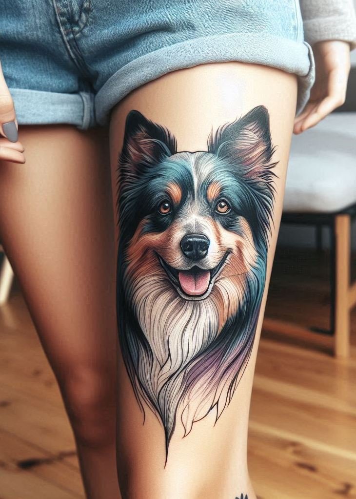Furever Faithful: 70+ Dog Tattoos That Are Woof-Worthy! | Pocoko Dog Tattoos for Girls: Looking for a tattoo that's both meaningful and stylish? These dog-inspired designs are the perfect combination.