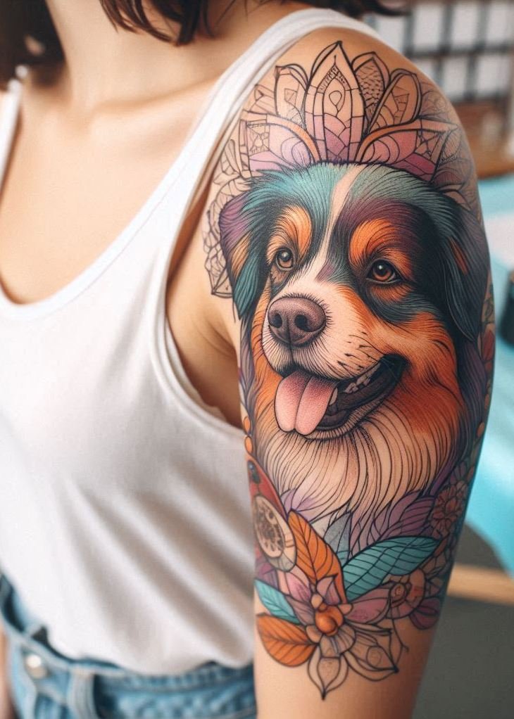 Furever Faithful: 70+ Dog Tattoos That Are Woof-Worthy! | Pocoko Looking for a paw-some way to show your love for your furry best friend? These dog tattoos for girls are as loyal and charming as your pup – a perfect match for dog lovers with a wild side!