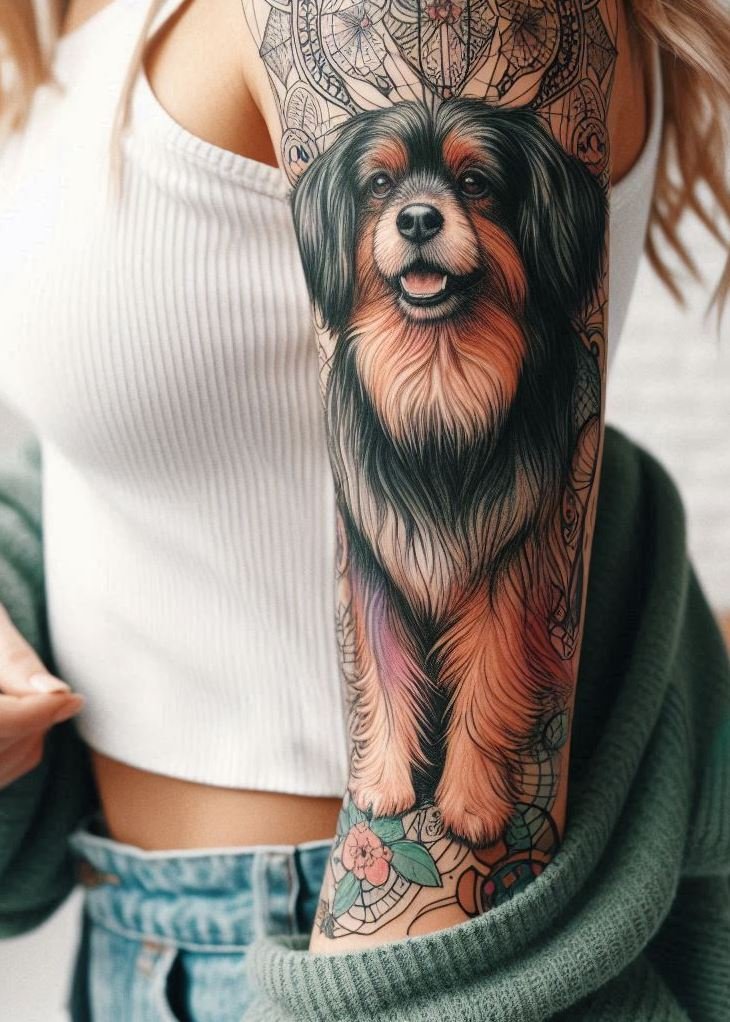 Furever Faithful: 70+ Dog Tattoos That Are Woof-Worthy! | Pocoko Fetch yourself some ink-spiration with these adorable dog tattoos made for the girls who bark in style.