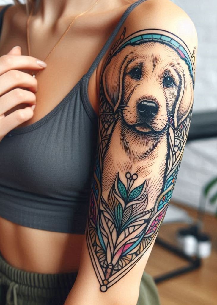 Furever Faithful: 70+ Dog Tattoos That Are Woof-Worthy! | Pocoko Whether it’s a tiny paw or a majestic dog portrait, these tattoos for girls celebrate the unique bond between a girl and her dog. Ink that’s as strong as your connection!