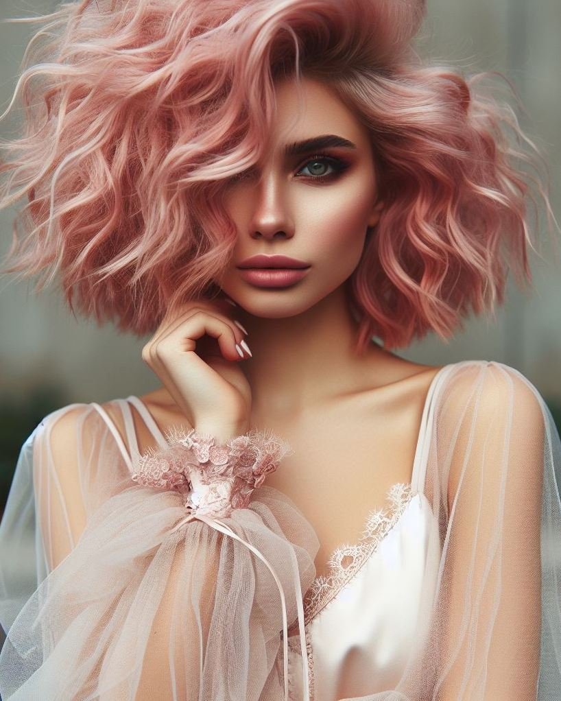 Turn heads with dusty pink hair! This elegant, muted pink is perfect for a chic and effortless style upgrade.