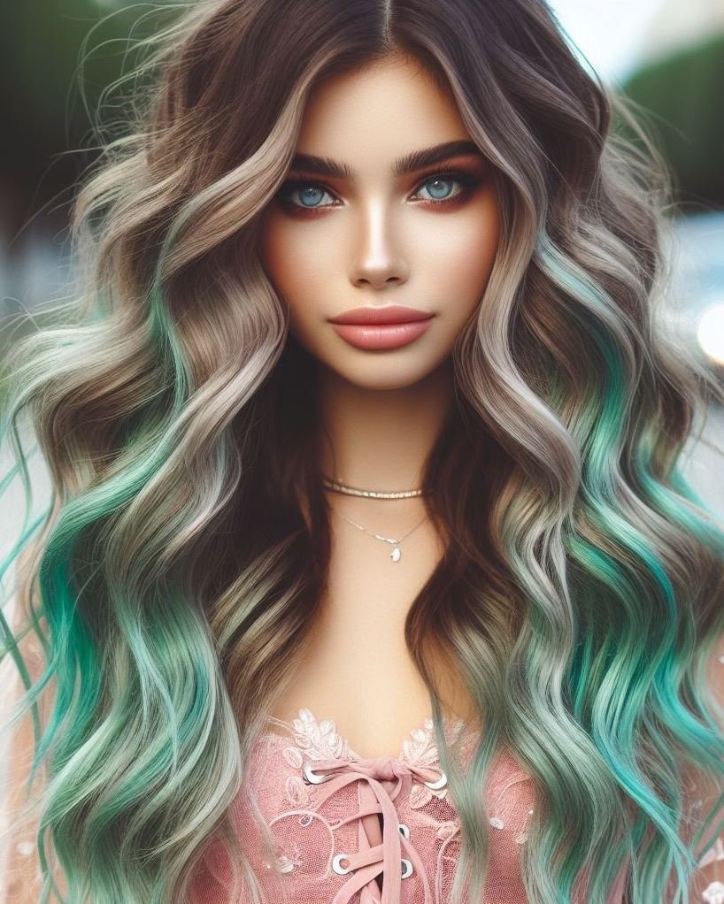 Why blend in when you can stand out with emerald green hair? This vibrant, lush color is sure to make you feel like royalty.
