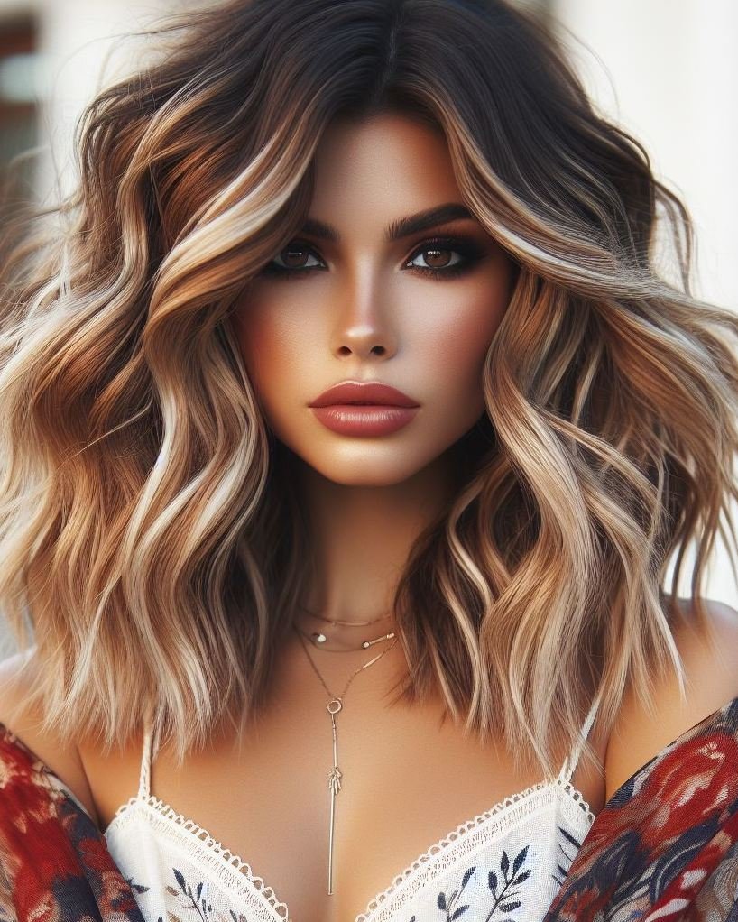 Golden blonde hair: because who doesn’t love a bit of golden glamour? Perfect for a dazzling transformation!