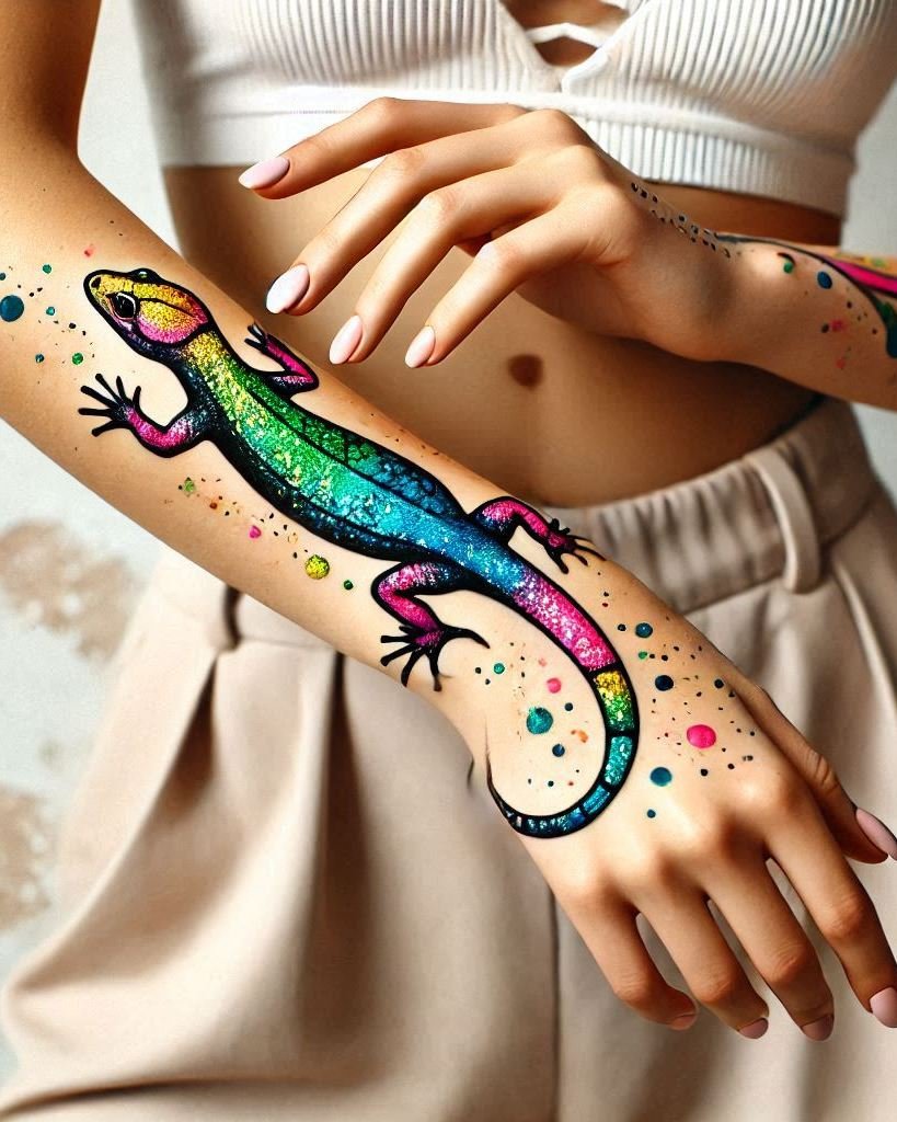 Turn your skin into a canvas of reptilian art with a lizard tattoo. Fierce, bold, and absolutely captivating!