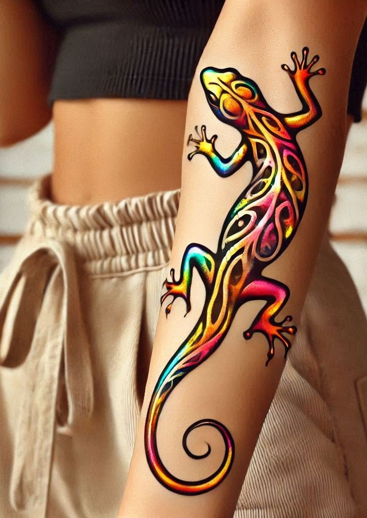Transform your skin with a lizard-themed tattoo. Perfect for those who love the exotic and the extraordinary!