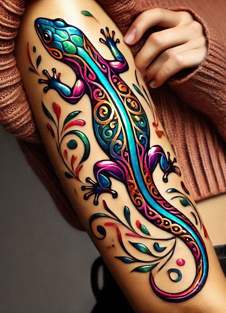 Lizard tattoos: because your ink should be as unique as you are. Fierce, bold, and full of character!
