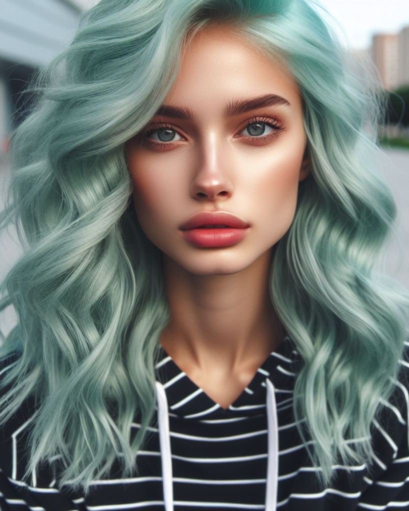 Mint hair: because your hair deserves a pop of refreshing color. Ready to embrace this vibrant and playful hue?