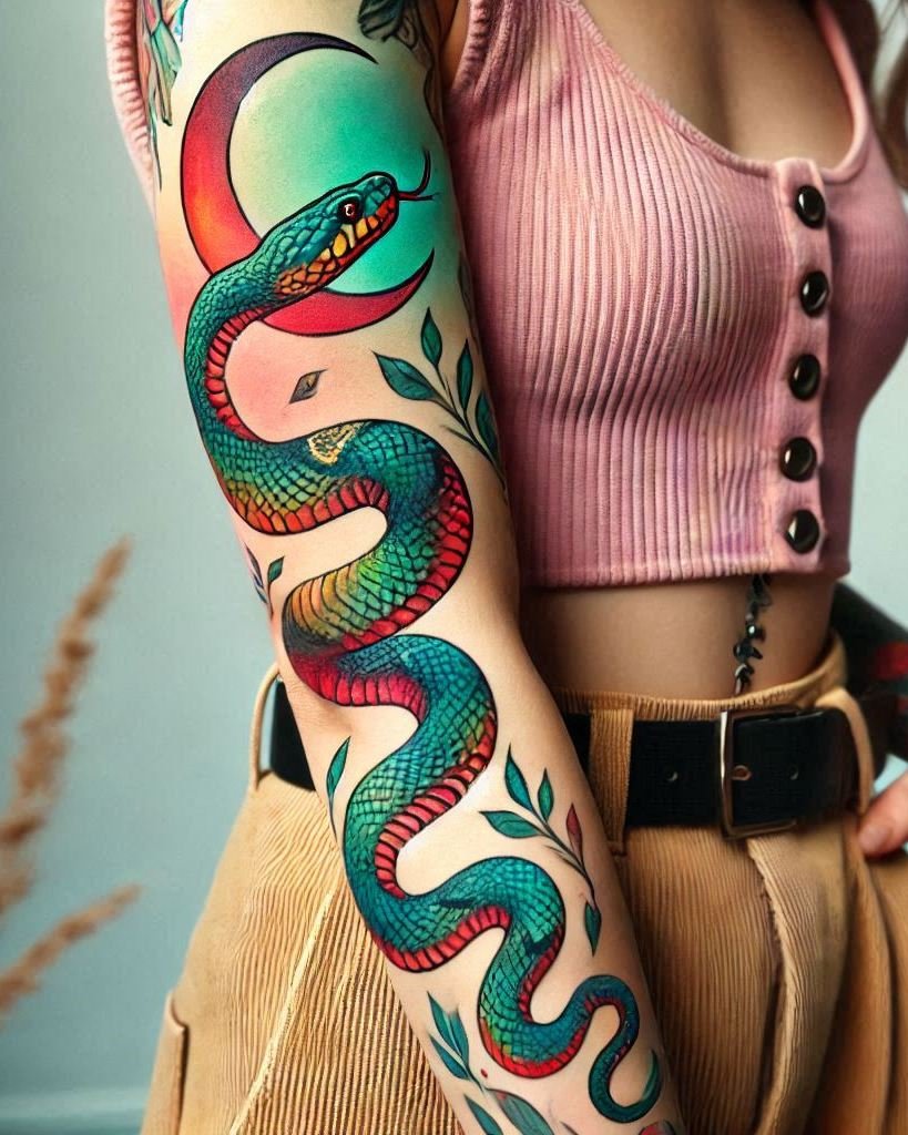 Why settle for ordinary when you can have extraordinary? These snake tattoo designs are anything but boring. They're slitheringly stylish.
