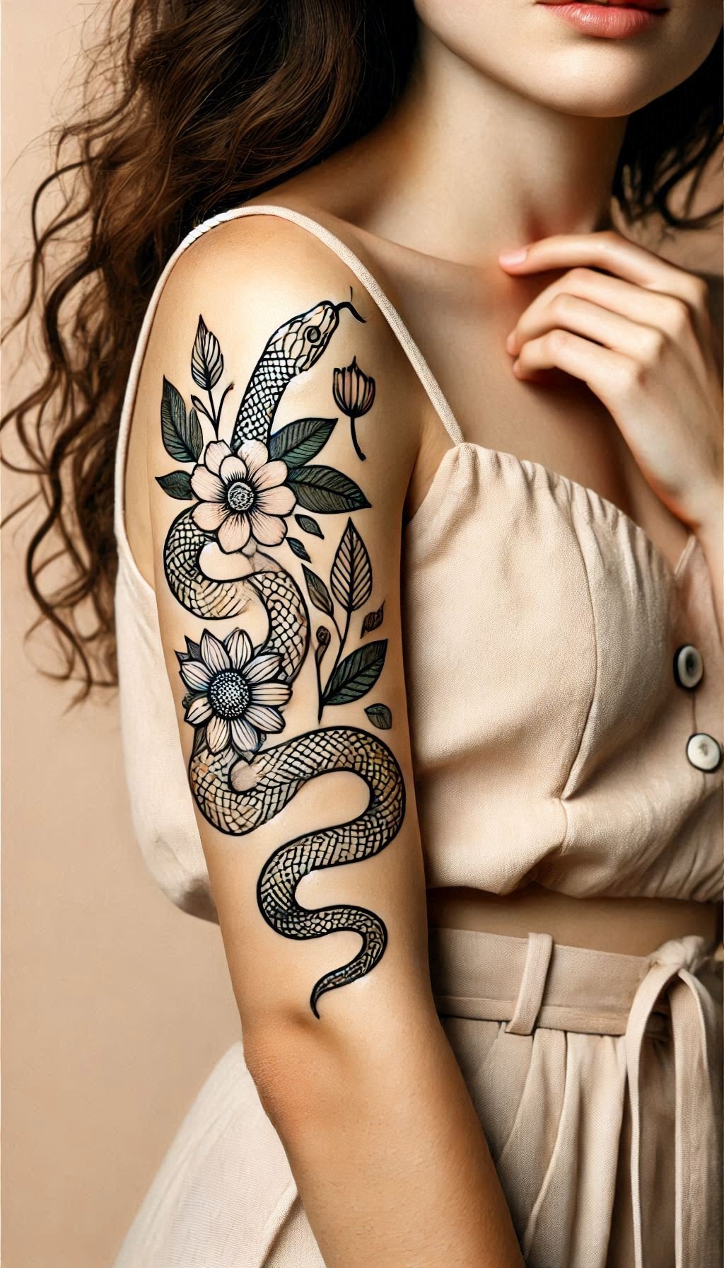 Unlock your inner serpent with a snake-inspired tattoo. Elegant, mysterious, and totally captivating!