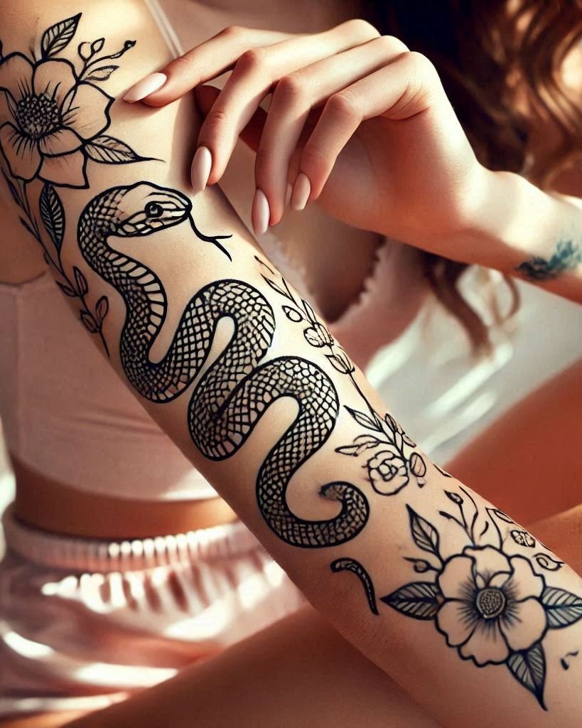 Show off your wild side with a snake-inspired tattoo. These designs are perfect for making a bold statement!