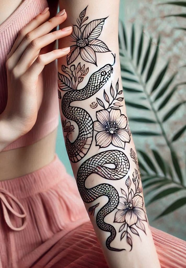 Snake tattoos are all about elegance and power. Get ready to embrace your inner serpent!