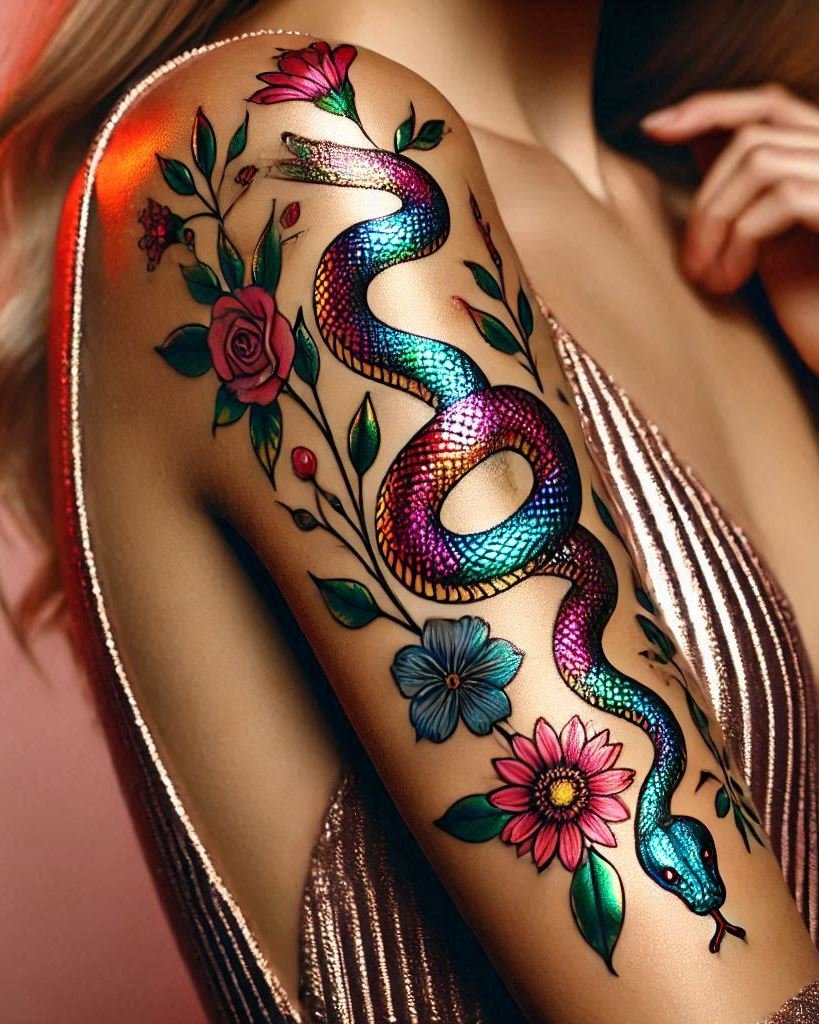 Slither into something stylish with a snake-inspired tattoo. Perfect for those who love the mysterious and the bold!