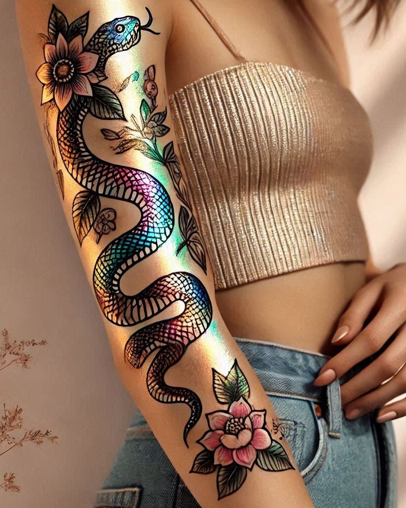 Transform your look with a snake tattoo. Elegant curves and intricate details make for a mesmerizing design!