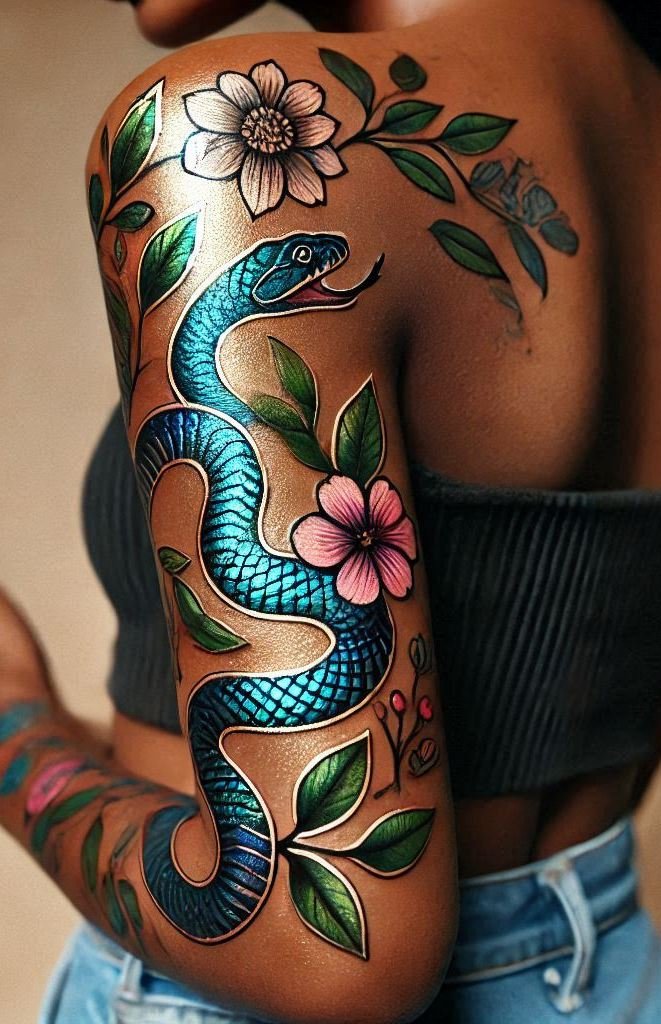 Add some serpentine style to your tattoo collection with a snake design. Fierce, intricate, and undeniably cool!