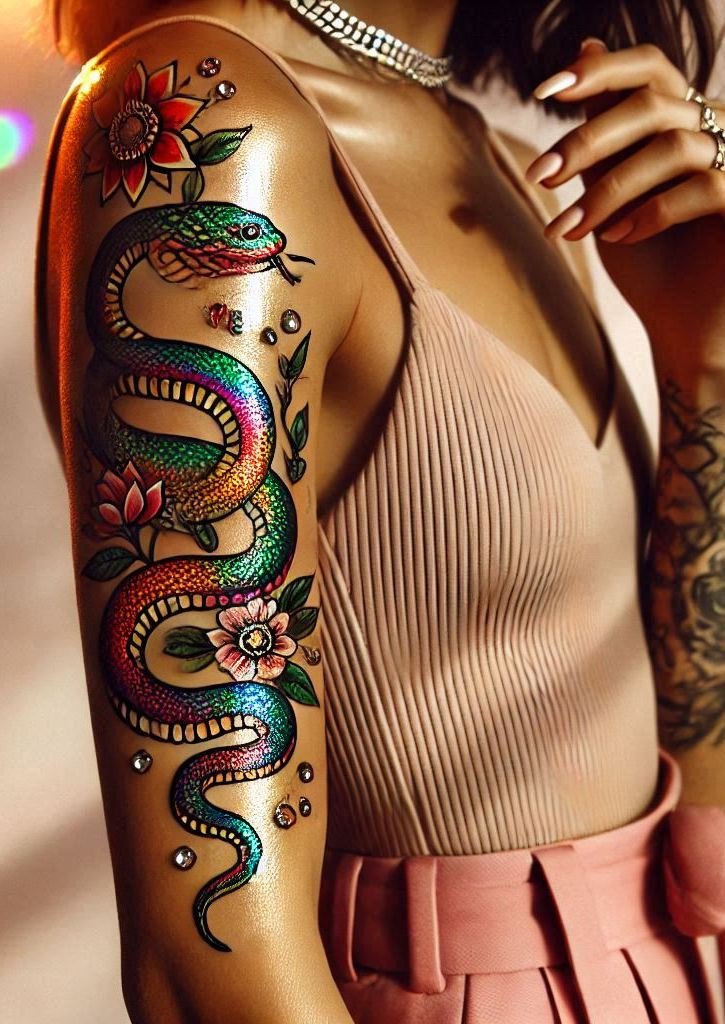 Slither into stunning ink with a snake-inspired tattoo. These designs are perfect for showing off your inner strength!