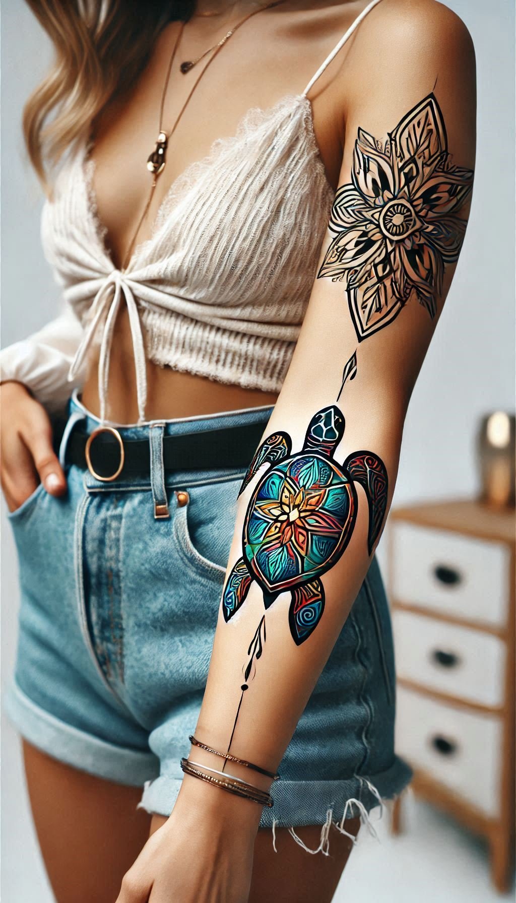 Why rush when you can glide? These turtle tattoo designs embody the beauty of slow and steady progress. They're totally turtley awesome.