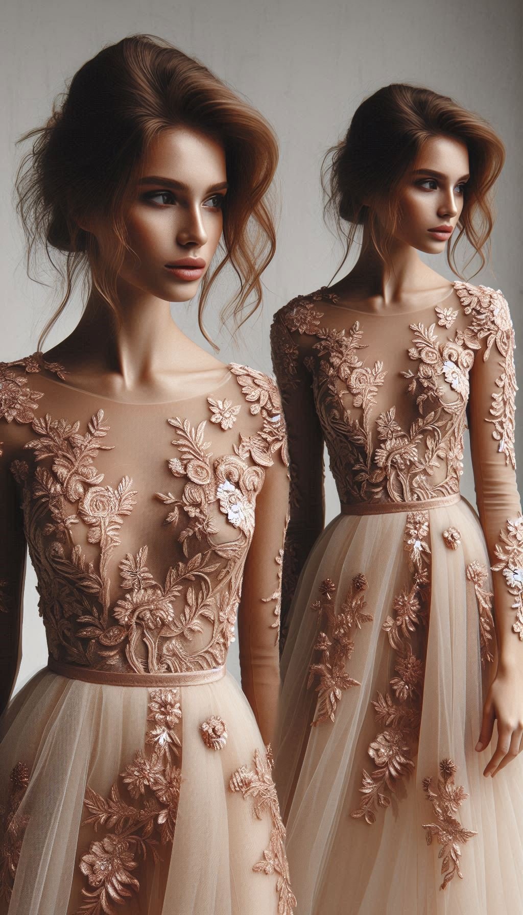 105 Enchanting Floral Lace Embroidered Dress Ideas | Pocoko Add a touch of grace to your wardrobe with this peach floral lace embroidered dress. It's the epitome of feminine allure and sophistication.