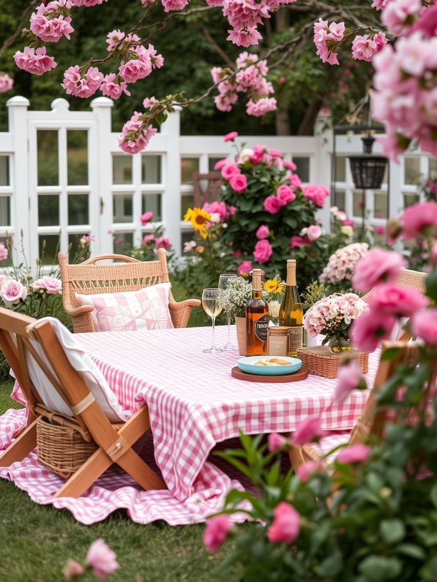 Throw the ultimate backyard kitty party with a pink aesthetic that’s pure perfection! Think delicate pink accents, plush pillows, and adorable touches that will make your space feel like a cozy haven for you and your guests.