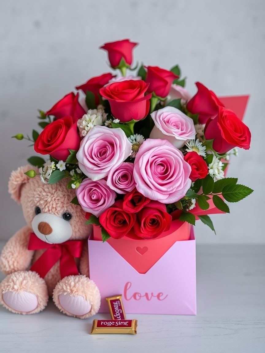 A pink rose bouquet adds that extra touch of beauty and elegance to your space. Its soft color and sweet fragrance are sure to brighten any room and create a calming, romantic vibe.