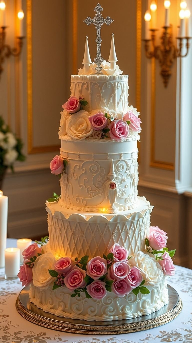 Turn your wedding into a storybook wonderland with a castle-styled cake! Layers of sweetness with a dash of royal flair.