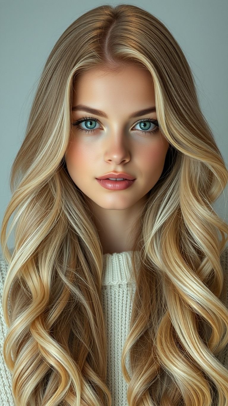 Hair Color Inspirations: 100+ Daring Must-Have Shades That Shine | Pocoko Shine bright like a ray of sun with classic blonde long hair! A look that’s sophisticated, chic, and oh-so-timeless.