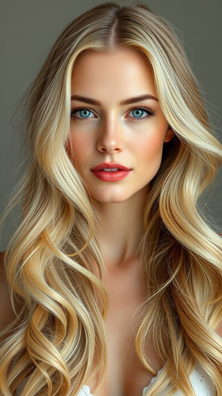 Hair Color Inspirations: 100+ Daring Must-Have Shades That Shine | Pocoko When it comes to hair goals, classic blonde long hair is a shining example of beauty and grace—simple yet stunning!