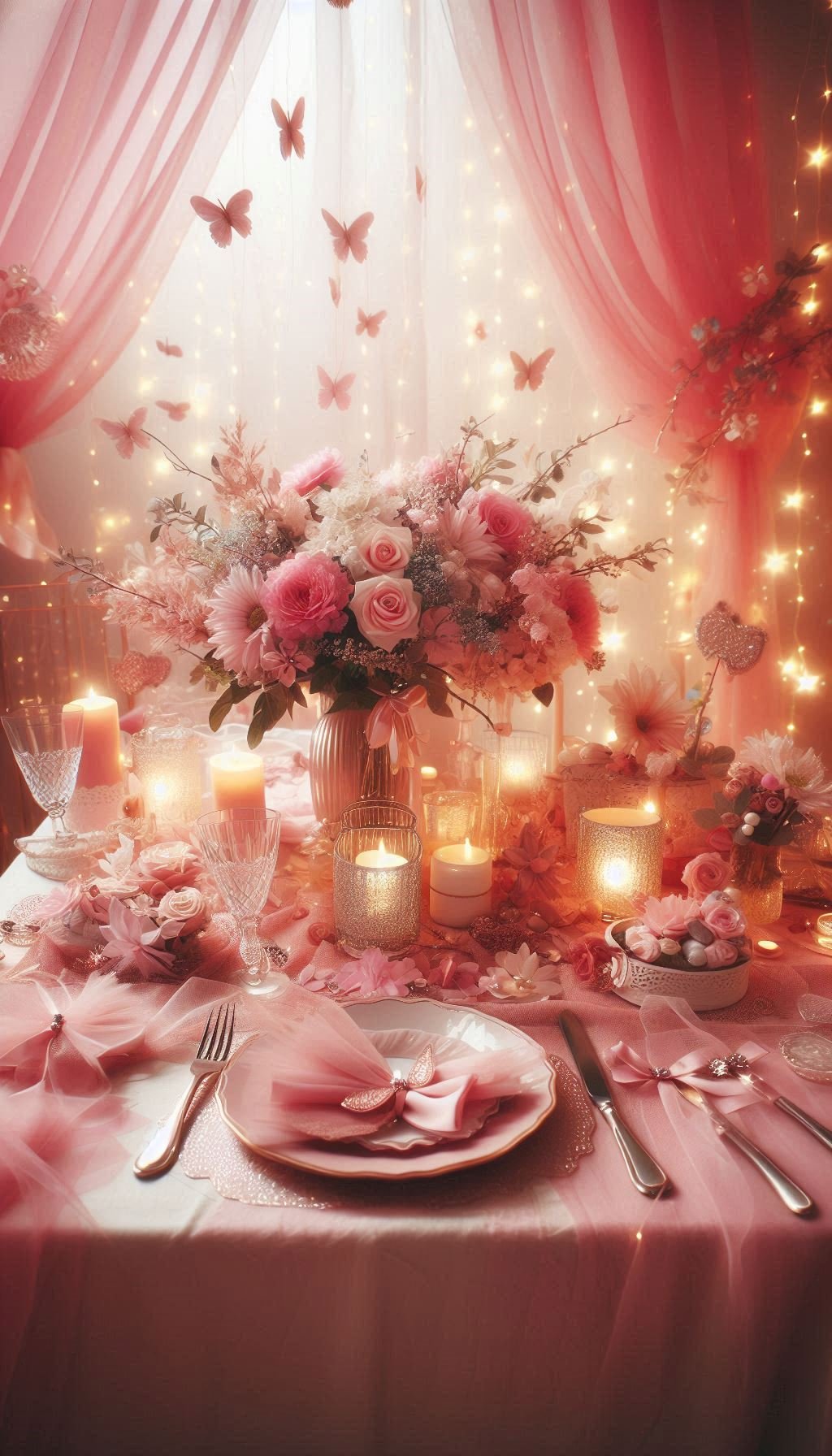 A pink aesthetic dinner table is more than just a pretty setting—it’s an invitation to dine in style. Soft pink tones, elegant details, and a cozy atmosphere make it the perfect backdrop for any meal or gathering.