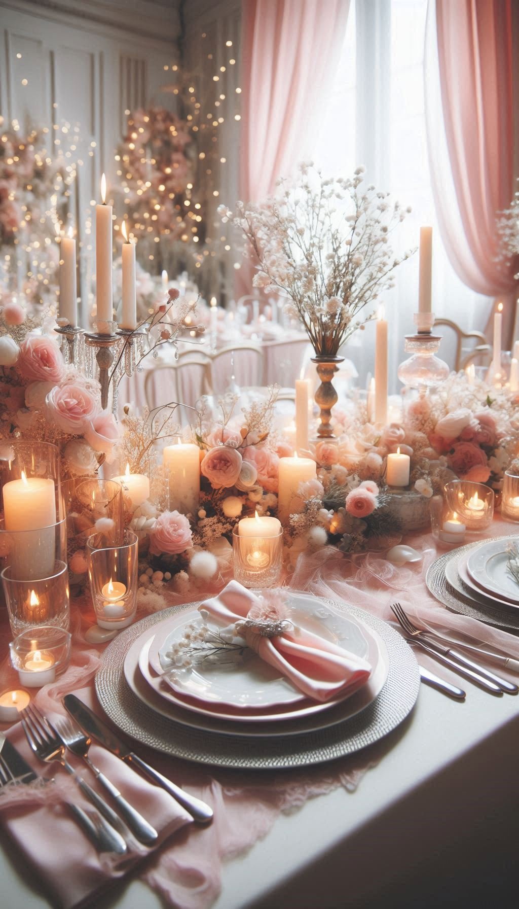 Why not bring a little pink magic to your dinner table? From pink plates to delicate floral accents, this aesthetic creates a warm, inviting atmosphere that’ll have everyone talking... and reaching for seconds!