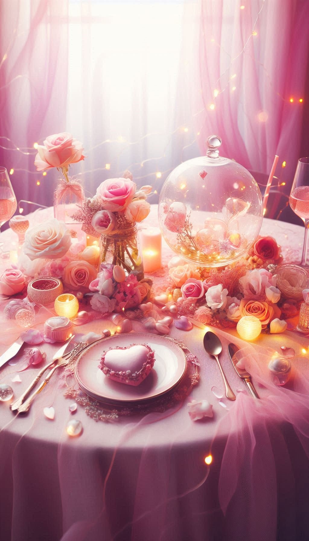 Who says dinner tables can’t be fun and fabulous? Add a soft pink touch with delicate florals, pastel cutlery, and a cozy vibe that turns any meal into a reason to celebrate. A little pink never hurt anyone!
