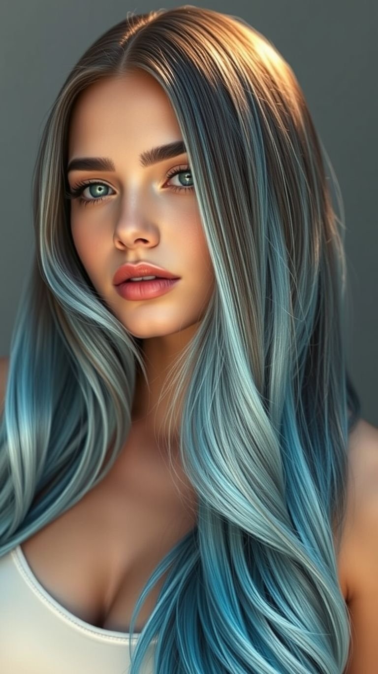 Hair Color Inspirations: 100+ Daring Must-Have Shades That Shine | Pocoko Transform your locks into a work of art with electric blue ombre! Long hair never looked this dynamic or intriguing.