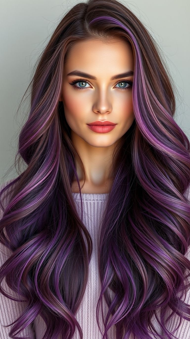 Hair Color Inspirations: 100+ Daring Must-Have Shades That Shine | Pocoko Lavender long hair: dreamy, soft, and utterly captivating. Perfect for anyone ready to add a touch of magic to their look!