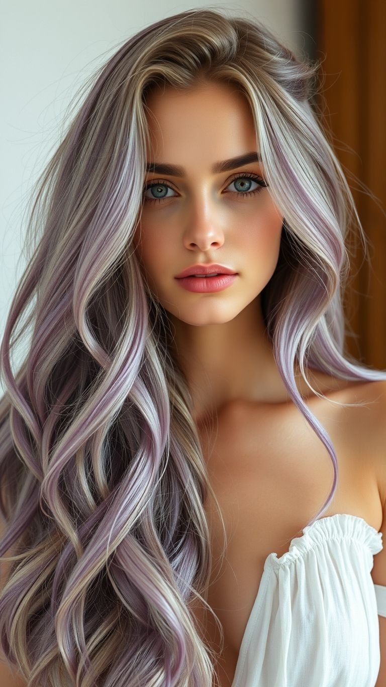 Hair Color Inspirations: 100+ Daring Must-Have Shades That Shine | Pocoko Why choose between edgy and elegant when you can have both? Lavender blonde long hair is the perfect blend of cool and classy.