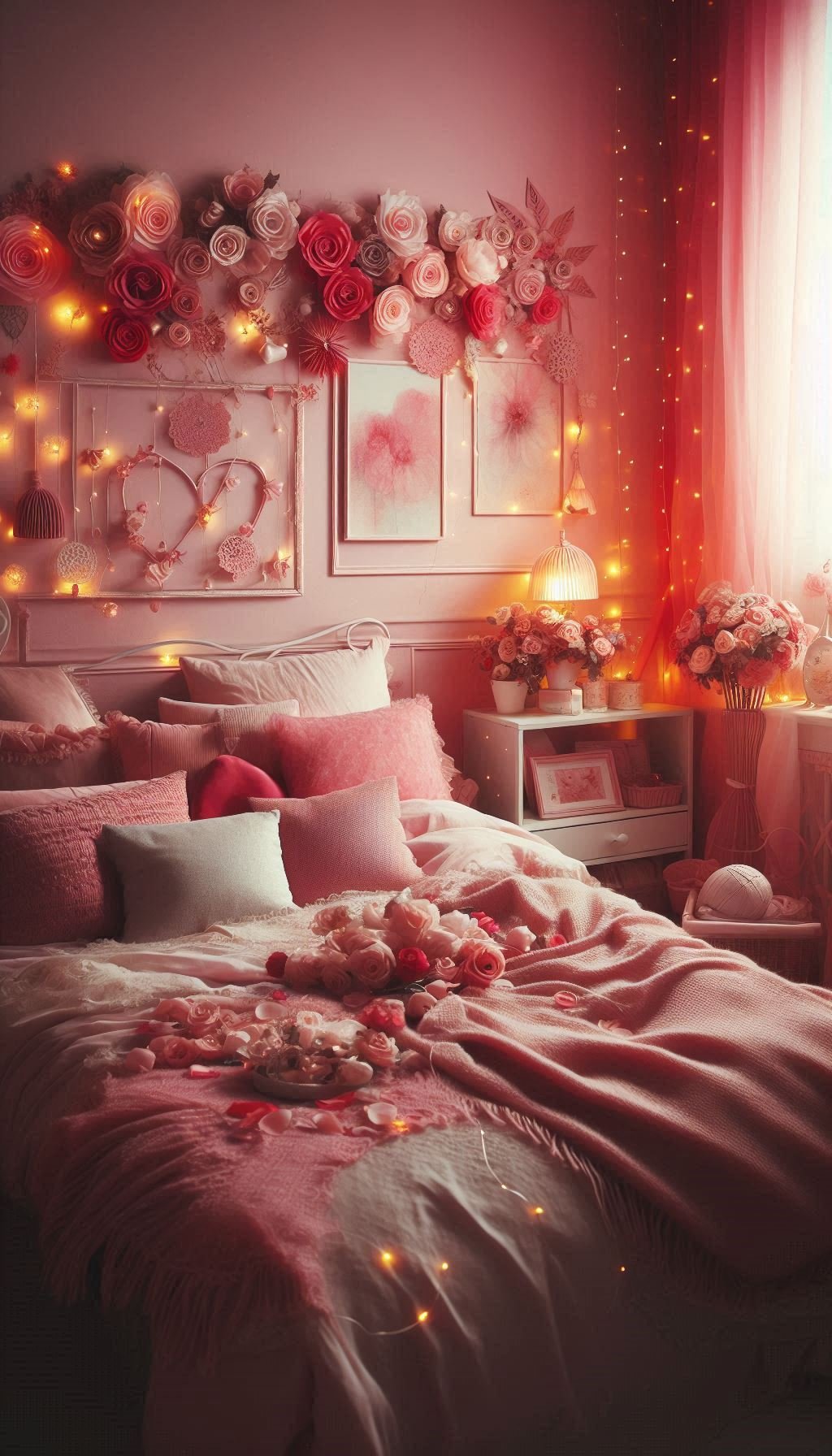 Embrace the magic of pink and turn your bed into a cozy haven. Soft pink accents and fluffy bedding are all you need for a space that’s as loving as it is chic—perfect for snuggling in and escaping the world.