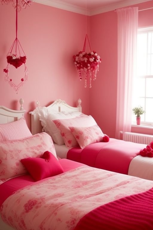 Transform your bed into a loving pink oasis! Soft pink linens, cozy throws, and cute pillows turn your sleep space into a comforting retreat, perfect for winding down with a little self-love.