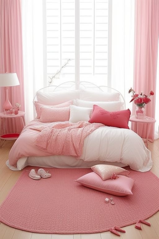 Who says your bed can’t be a love nest of style and comfort? With a loving pink aesthetic, your space becomes a dreamy retreat, with soft hues and plush pillows that make it easy to relax and unwind.