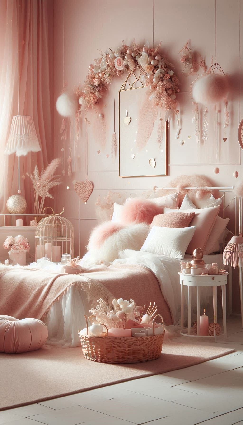 Looking for a room vibe that’s both cozy and stylish? The peach pink aesthetic is your answer! With soft, muted tones and pops of pink, it’s the perfect way to create a serene yet chic space.
