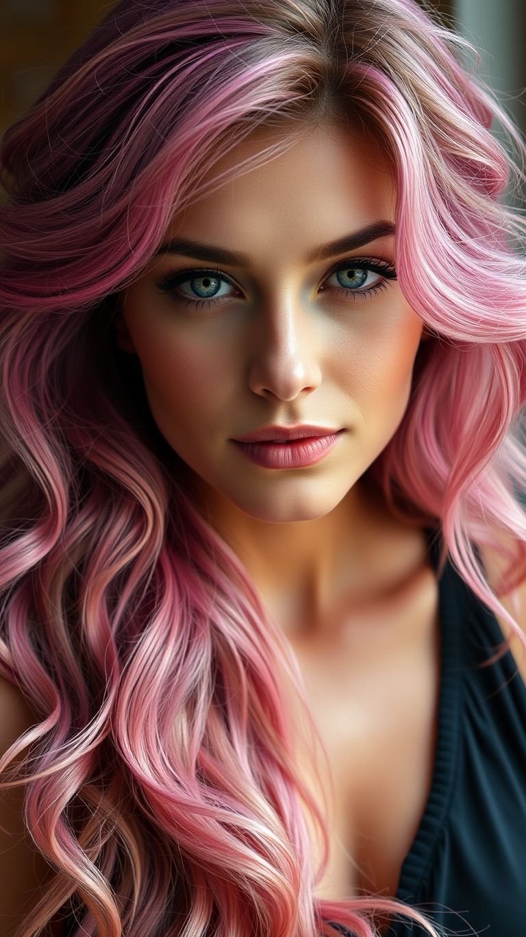 Hair Color Inspirations: 100+ Daring Must-Have Shades That Shine | Pocoko Turn up the whimsy with luscious long pink locks! From bubblegum to blush, this look is pure perfection for bold beauties.