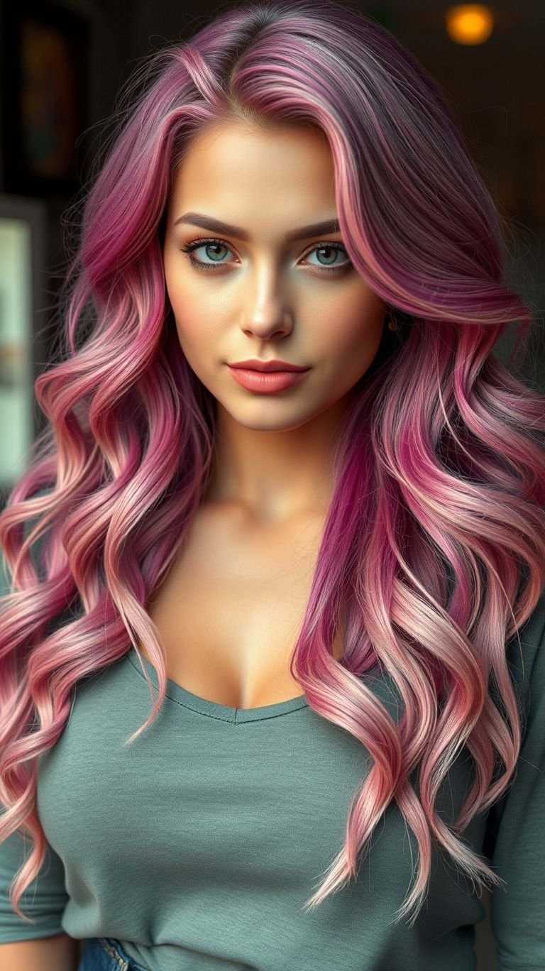 Hair Color Inspirations: 100+ Daring Must-Have Shades That Shine | Pocoko From soft rose to daring hot pink, long pink hair is the ultimate style for trendsetters and dreamers alike.