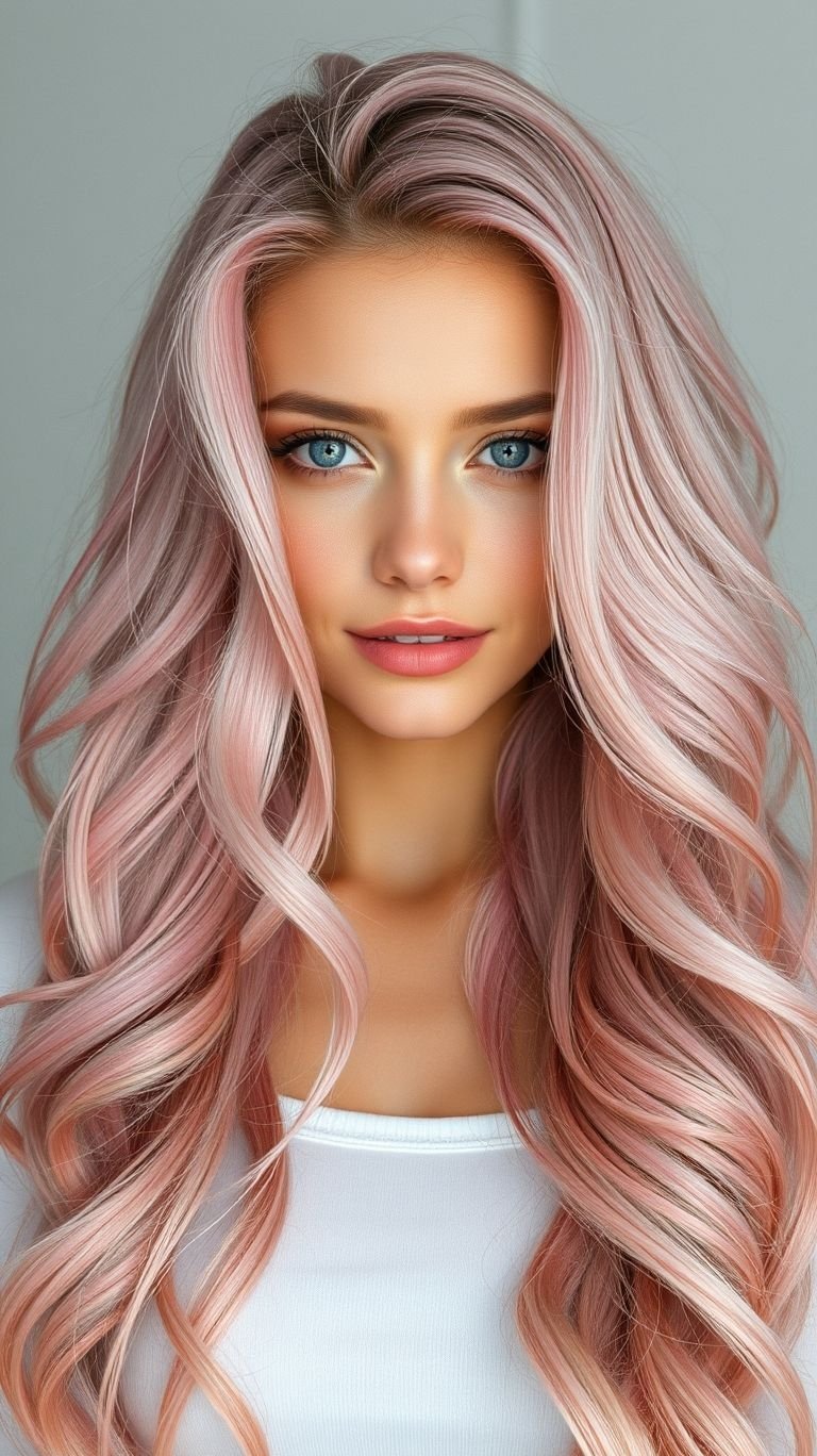 Hair Color Inspirations: 100+ Daring Must-Have Shades That Shine | Pocoko Channel magical vibes with long pink hair! This enchanting color brings the perfect touch of playfulness to your style.