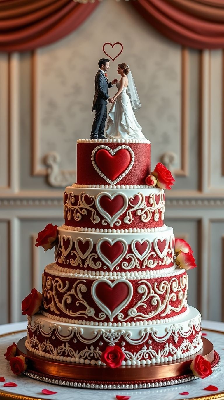 Layers of romance wrapped in delicious decadence! Red velvet wedding cakes are the perfect sweet statement for your special day.