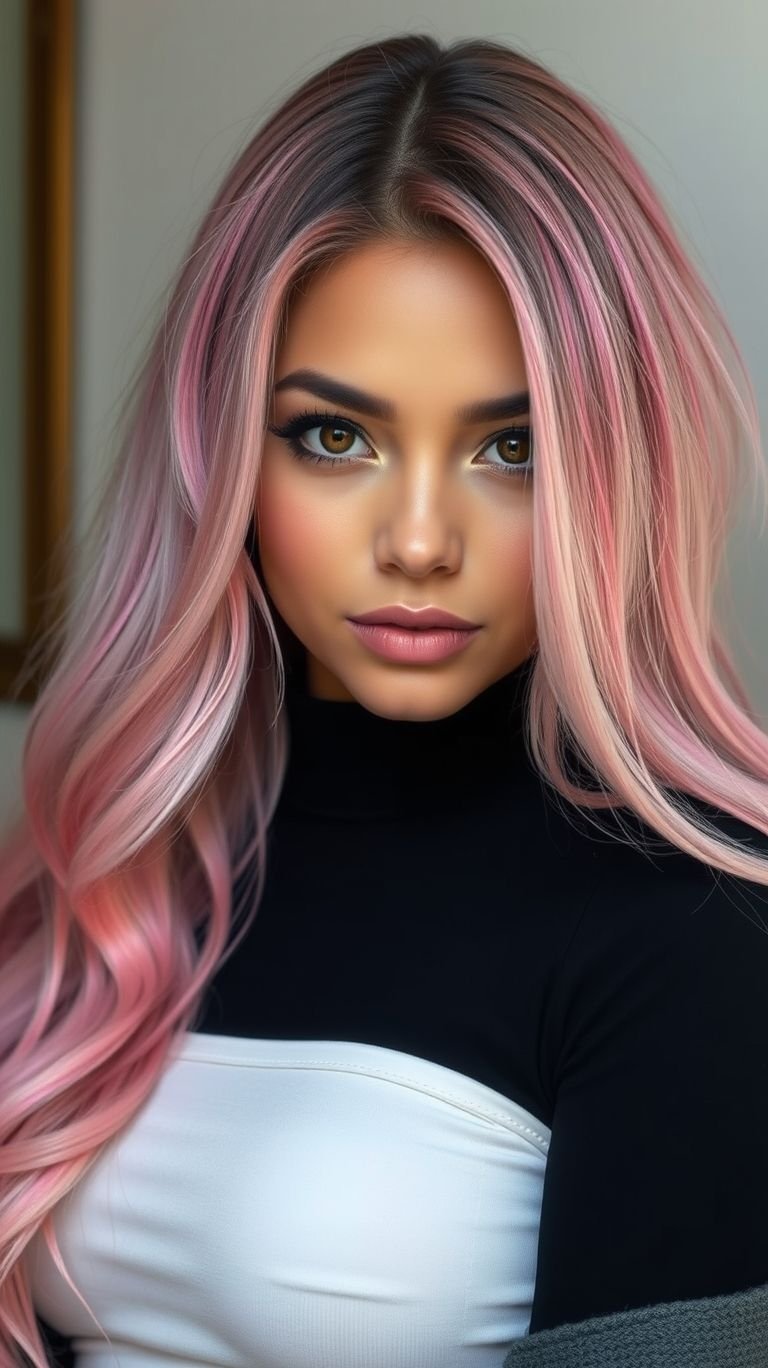 Hair Color Inspirations: 100+ Daring Must-Have Shades That Shine | Pocoko Soft, radiant, and oh-so-chic! Strawberry blonde long hair is the ultimate color for effortless elegance with a playful twist.