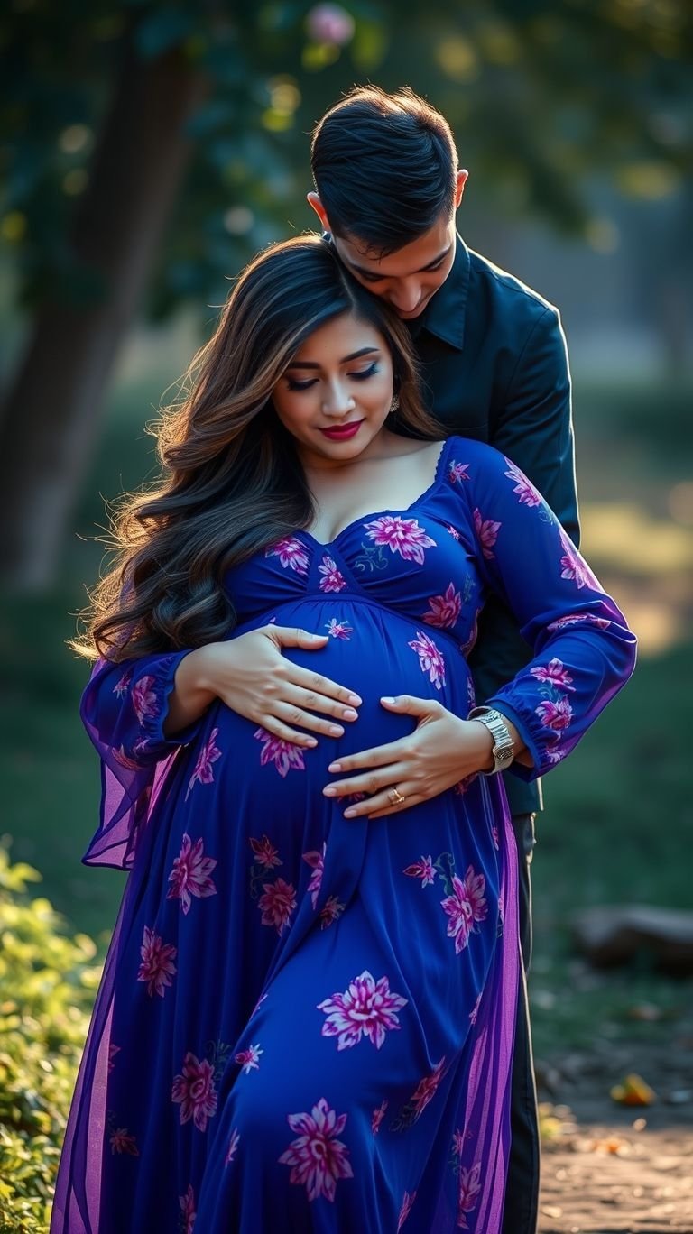 85 Pregnancy Photoshoot Ideas That Capture Pure Joy | Pocoko Capture the magic of togetherness with loving couple maternity poses. These ideas celebrate your bond and the excitement of growing your family.