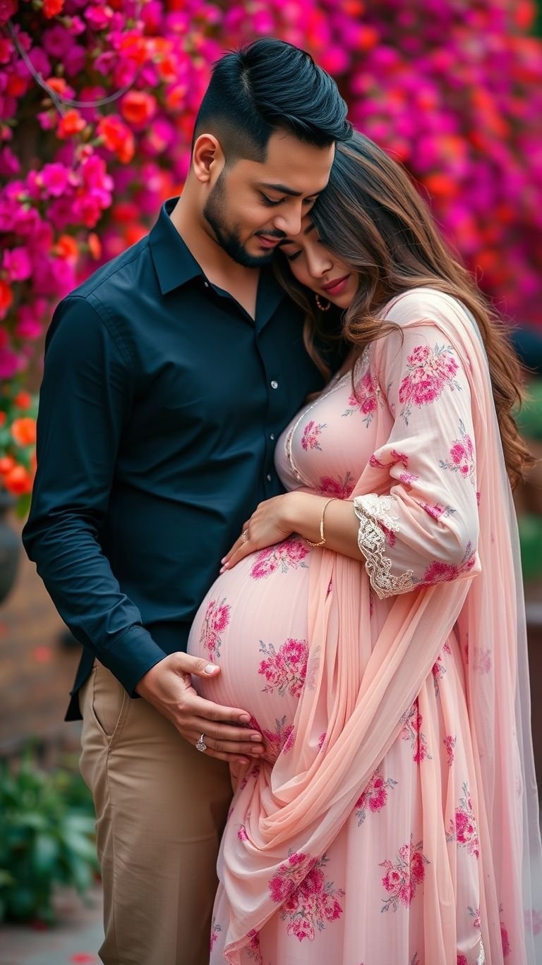 85 Pregnancy Photoshoot Ideas That Capture Pure Joy | Pocoko Capture the essence of love and life with maternity photos that showcase the beauty of a couple’s connection.