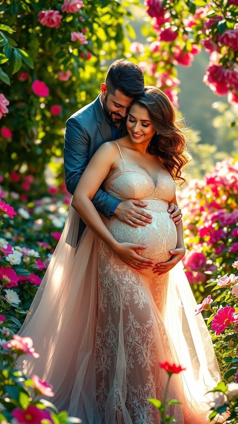 85 Pregnancy Photoshoot Ideas That Capture Pure Joy | Pocoko Holding hands, sharing smiles—these maternity shoot ideas turn your love into the centerpiece of stunning pregnancy photos.