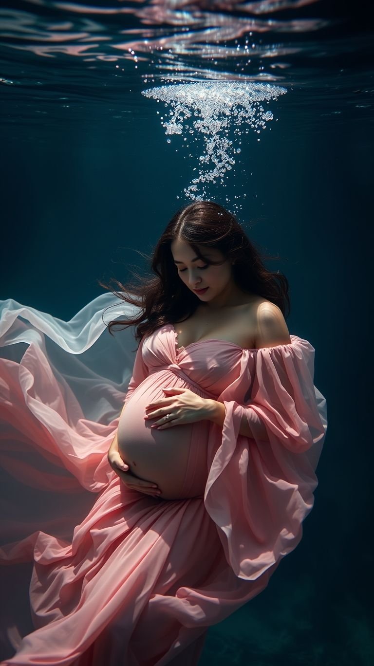 85 Pregnancy Photoshoot Ideas That Capture Pure Joy | Pocoko Dive into serenity with underwater maternity shots. Fluid movements and vibrant tones capture your pregnancy glow like never before.